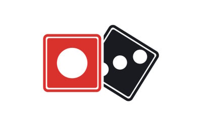 Dice game poxer logo icon  template version v33