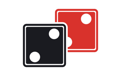 Kostková hra poxer logo šablony verze v55