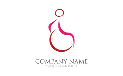 Difabel logo icon template version v24