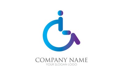 Difabel logo icon template version v46