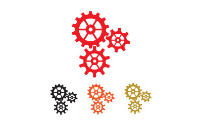 Dişli kutusu logo simge şablonu vektör v19