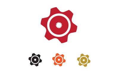 Dişli kutusu logo simge şablonu vektör v29
