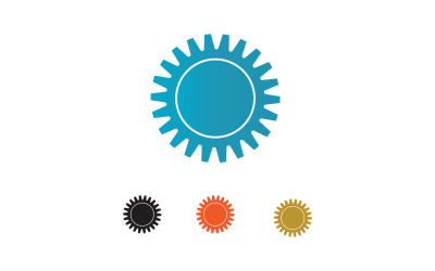 Modèle d&amp;#39;icône de logo de boîte de vitesses vecteur v43