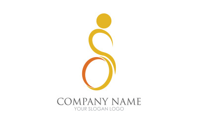 Plantilla de icono de logotipo Difabel versión v50