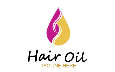 Hair oil health logo vector template v13