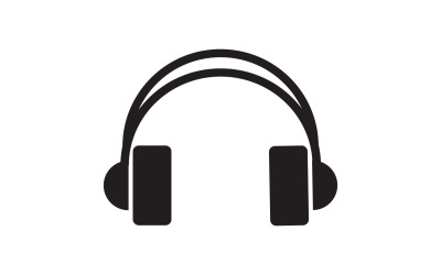 Kopfhörer-Musik-Podcast-Logo-Vektor v23