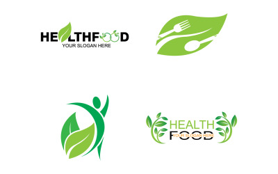 Element szablonu logo zdrowej żywności v52