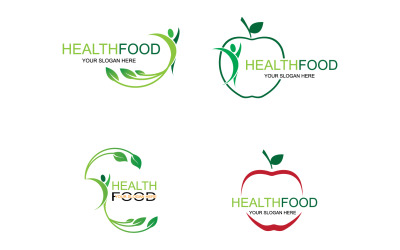 Health food logo template element v31