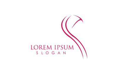 Plantilla de logotipo de icono de Hijab moeslim v9