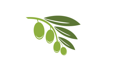 Aceite de oliva icono plantilla logo vector v2