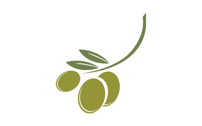 Modèle d&amp;#39;icône d&amp;#39;huile d&amp;#39;olive, logo vectoriel v14