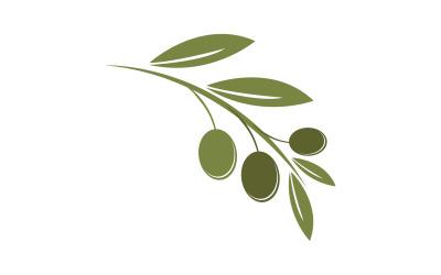Modèle d&amp;#39;icône d&amp;#39;huile d&amp;#39;olive, logo vectoriel v29