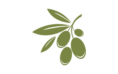 Modelo de logotipo de ícone de azeite de oliva vetor v19