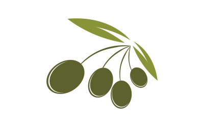 Öl-Oliven-Symbol-Vorlage, Logo-Vektor v17