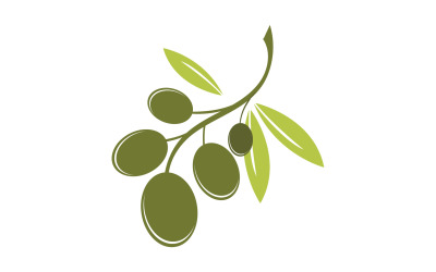 Olaj olíva ikon sablon logó vektor v13