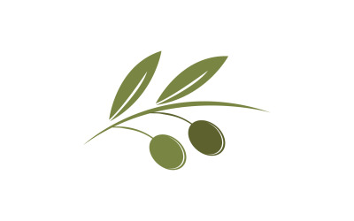 Oliwa z oliwek ikona szablon logo wektor v27