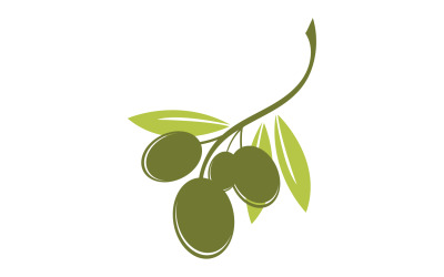 Oliwa z oliwek ikona szablon logo wektor v4
