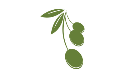Oliwa z oliwek ikona szablon logo wektor v6