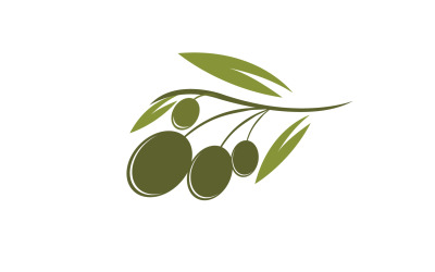 Olja oliv ikon mall logotyp vektor v18