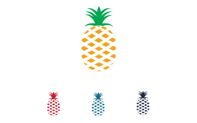 Ananas fruit logo vector v15