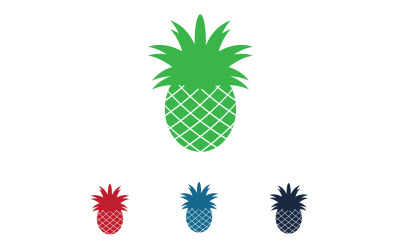 Ananas fruit logo vector v33