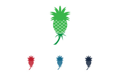 Ananas fruit logo vector v57