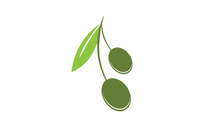 Modèle d&amp;#39;icône d&amp;#39;huile d&amp;#39;olive, logo vectoriel v41