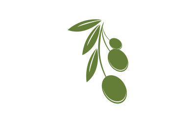 Modèle d&amp;#39;icône d&amp;#39;huile d&amp;#39;olive, logo vectoriel v46