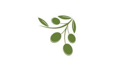 Modèle d&amp;#39;icône d&amp;#39;huile d&amp;#39;olive, logo vectoriel v55