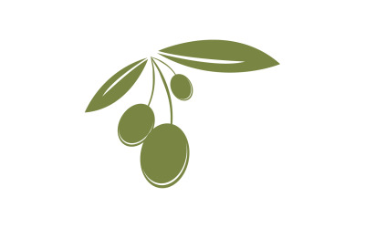 Modèle d&amp;#39;icône d&amp;#39;huile d&amp;#39;olive, logo vectoriel v62