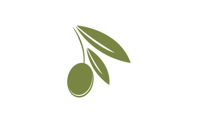 Olie olijf pictogram sjabloon logo vector v64