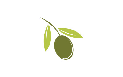 Oliwa z oliwek ikona szablon logo wektor v36