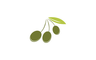 Oliwa z oliwek ikona szablon logo wektor v48