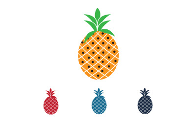 Vector de logotipo de frutas de piña v29