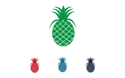 Vector de logotipo de frutas de piña v38