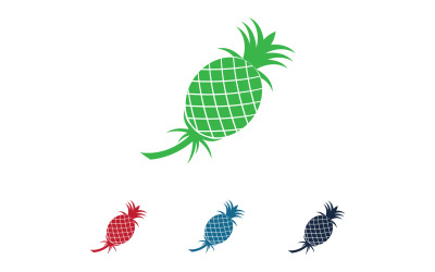 Vector de logotipo de frutas de piña v63