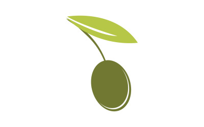 Vector de logotipo de plantilla de icono de oliva de aceite v47