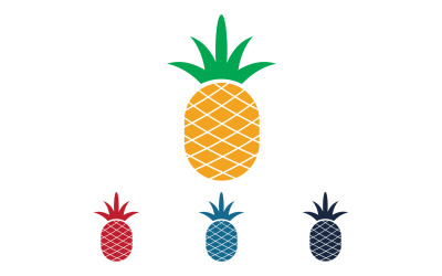 Vetor de logotipo de frutas de abacaxi v24