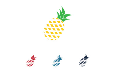 Vetor de logotipo de frutas de abacaxi v9