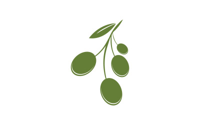 Yağlı zeytin simge şablonu logo vektör v51