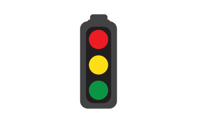 Ampel-Symbol-Logo-Vektorvorlage v1