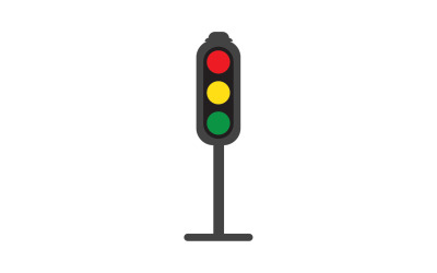 Ampelsymbol-Logo-Vektorvorlage v5