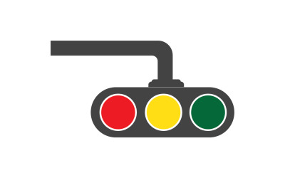 Közlekedési lámpa ikon logó vektor sablon v12
