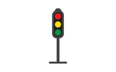 Közlekedési lámpa ikon logó vektor sablon v5