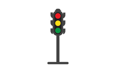 Közlekedési lámpa ikon logó vektor sablon v6