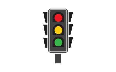 Közlekedési lámpa ikon logó vektor sablon v7