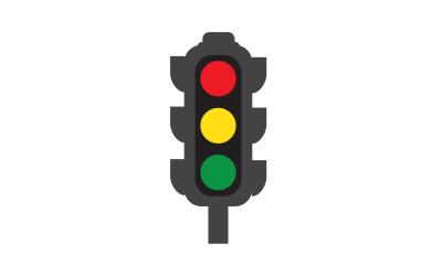 Modelo de vetor de logotipo de ícone de semáforo v3