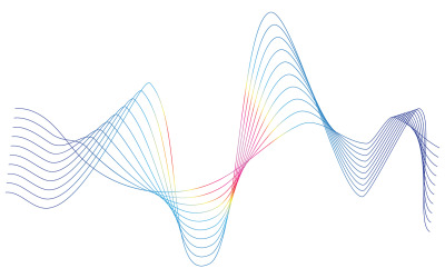 Sound wave equalizer Template logo v15