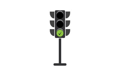 Ampel-Symbol-Logo-Vektorvorlage v45