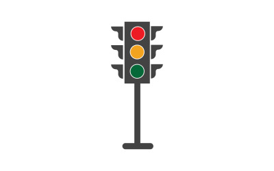 Ampel-Symbol-Logo-Vektorvorlage v60